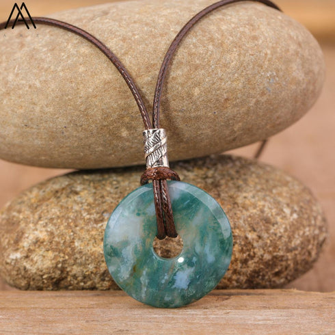 Natural Amethyst Lapis Tiger Eye Stone Pendant